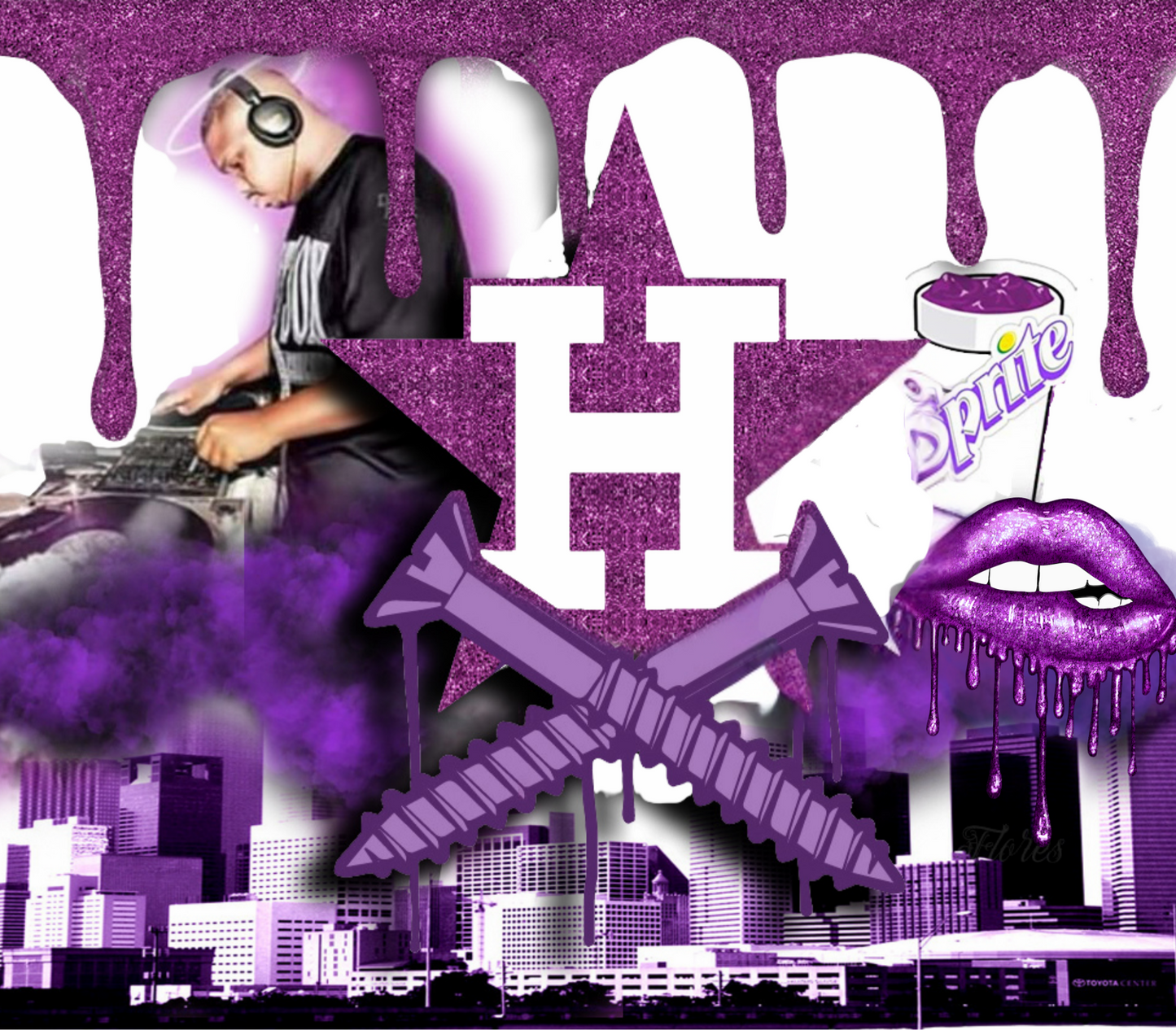 “DJ Screw Inspired Purple Drip Tumbler”