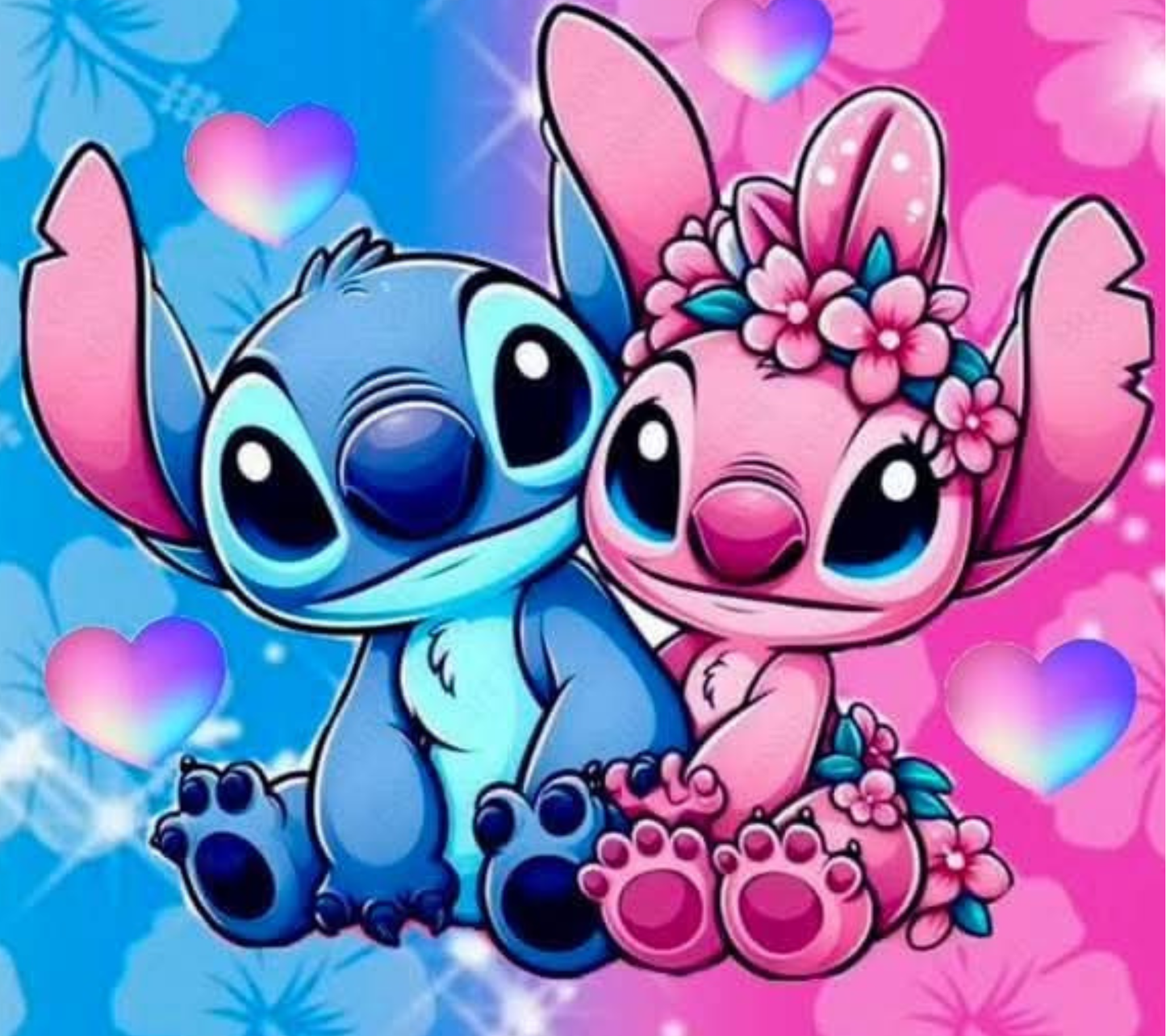 Adorable Blue & Pink Cartoon Couple Stainless Steel Tumbler 💙💖